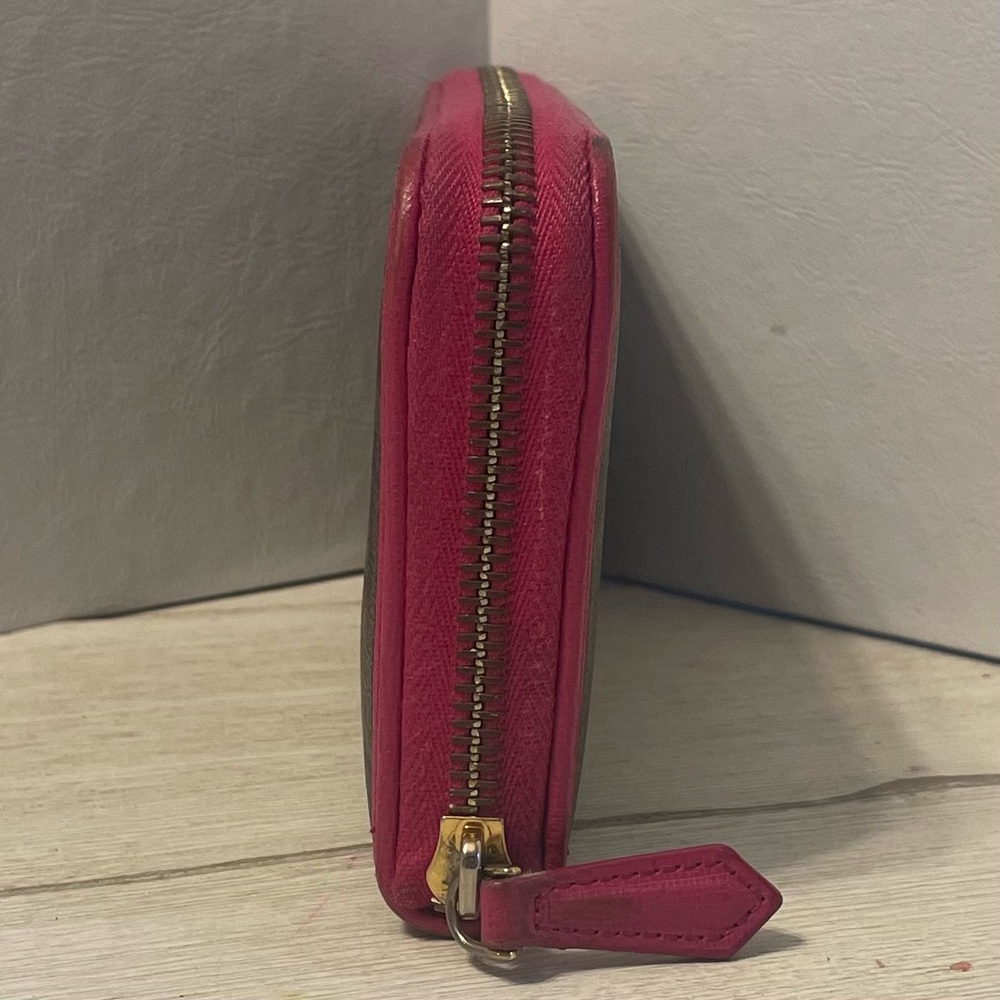 Fendi Zucca Pink Monogram Zip Around Wallet - Picture 4 of 5